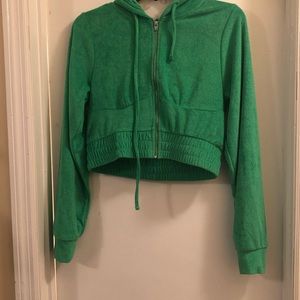 Green short jogger set